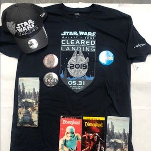 Disney AP TShirt Star Wars Galaxys Edge Opening Day Disneyland Sizes L XL XXL